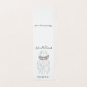 Boho Hair Wedding Friseur Floral Romantisch Visitenkarten (Außenseite Aufgefaltet)