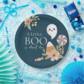 Boho Halloween Baby Dusche Niedlich Ghost Aquamari Pappteller (Party)