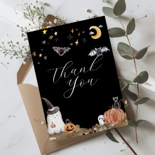 Boho-Halloween-Baby-Party Dankeskarte