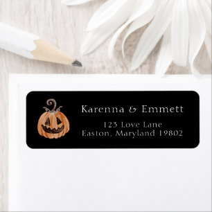 Boho Halloween Baby Shower Rücksendeadresse