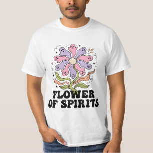 Boho Halloween Blumen Geist PNG T-Shirt