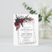 Boho Halloween Floral Brautparty Watercolor (Stehend Vorderseite)