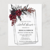 Boho Halloween Floral Brautparty Watercolor (Vorderseite)