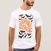 Boho Halloween Gruselige Fledermäuse T-Shirt (Vorderseite)