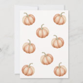 Boho Halloween Gruseliger 1. Geburtstag Einladung (Rückseite)