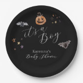 Boho Halloween ist eine Baby-Dusche Pappteller (Vorderseite)