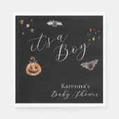 Boho Halloween ist eine Baby-Dusche Serviette (Vorderseite)