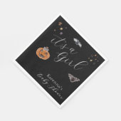 Boho Halloween ist eine Mädchen-Babydusche Serviette (Ecke)