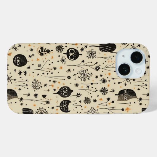 Boho Halloween Seamless Pattern Case-Mate iPhone Hülle (Rückseite (Horizontal))