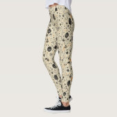 Boho Halloween Seamless Pattern Leggings (Links)