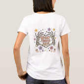 Boho-Halloween-Skeletthand T-Shirt (Rückseite)