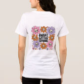 Boho-Halloween-Skeletthand Tri-Blend Shirt (Rückseite)