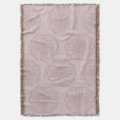 Boho Hand Drawn Mandala Blush Pink Muster Decke (Vorderseite Vertikal)