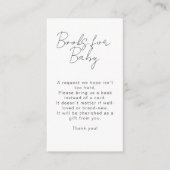 Boho Hand-drawn Wildflower Books For Baby Shower Begleitkarte (Vorderseite)