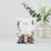 Boho-Handmade-Kerzen QR-Code Visitenkarte (Stehend Vorderseite)