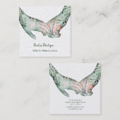 Boho Hands Square Business Card Quadratische Visitenkarte (Vorne/Hinten)