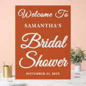 Boho Handwriting Script Brautparty Willkommen Acrylschild (Hochzeit)