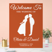 Boho Handwriting Script-Hochzeit im Herbst Willkom Acrylschild (Hochzeit)