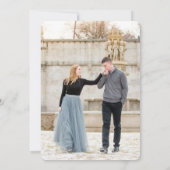 Boho Handwritten Photo Save the Date Card Einladung (Rückseite)