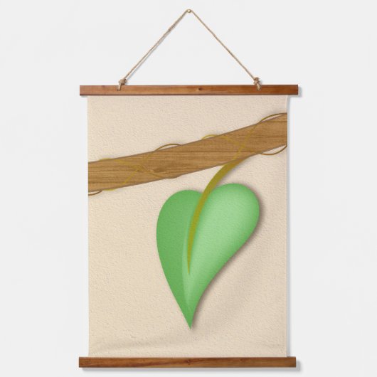 Boho Hanging Floral Set Continuous Branch Wandteppich Mit Holzrahmen (Vorderseite 3)