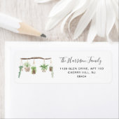 Boho Hanging Pflanze Watercolor (Insitu)