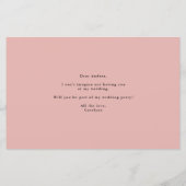 Boho Hanging-Pflanze werden Sie meine Bridesmaid-K (Rückseite)