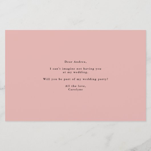 Boho Hanging-Pflanze werden Sie meine Bridesmaid-K (Rückseite)