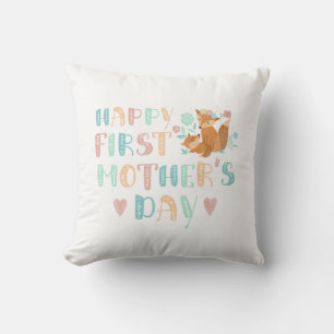 Boho Happy Erster Muttertag 1st Time Mom Kissen