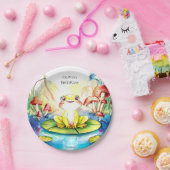 Boho Happy Frog Birthday Pappteller (Party)