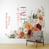 Boho Harvest Fall Brautparty Decor Wandteppich (Beispiel (Horizontal))