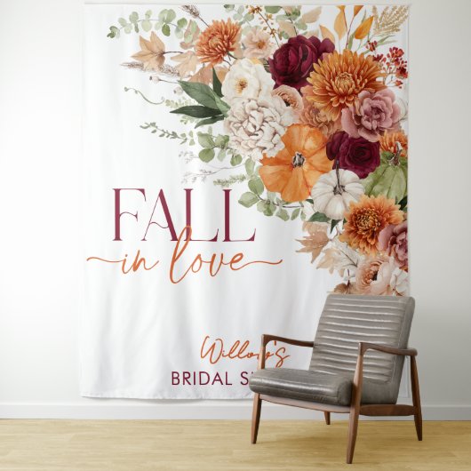Boho Harvest Fall Brautparty Decor Wandteppich (Beispiel)