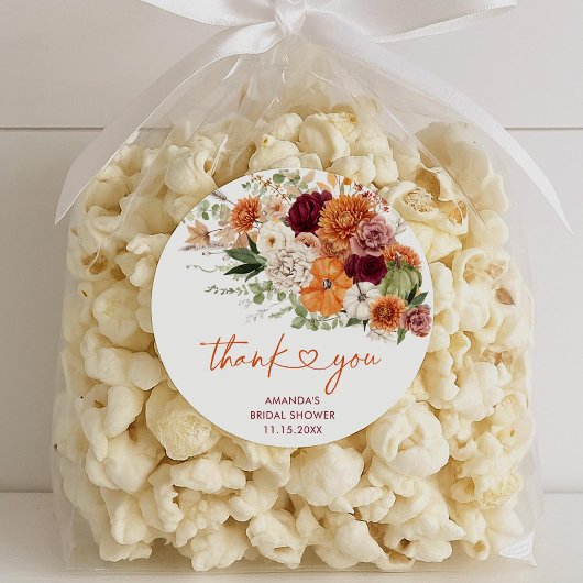 Boho Harvest Fall in Liebe Brautparty Aufkleber