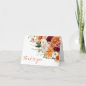 Boho Harvest Fall in Liebe Brautparty Danke Einladung (Vorderseite)