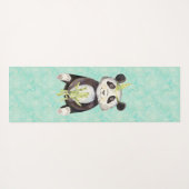 Boho Headband Panda Yogamatte (Rückseite (Horizontal))