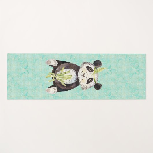 Boho Headband Panda Yogamatte (Vorderseite (Horizontal))