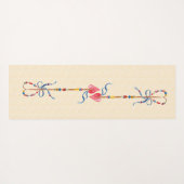 Boho Heart Arrows Yogamatte (Rückseite (Horizontal))