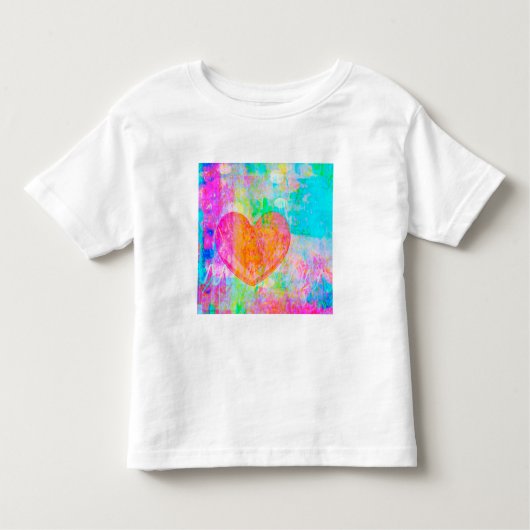 Boho Heart Kleinkind T-shirt (Vorderseite)