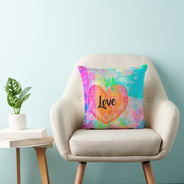 Boho Heart Liebe Kissen (Stuhl )