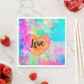 Boho Heart Liebe Serviette (Beispiel)