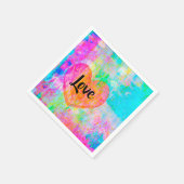 Boho Heart Liebe Serviette (Ecke)