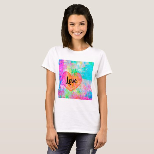 Boho Heart Liebe T-Shirt (Vorne ganz)