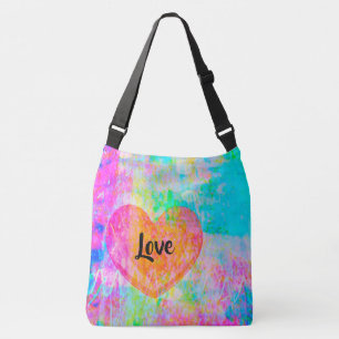 Boho Heart Liebe Tragetaschen Mit Langen Trägern