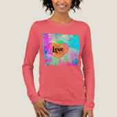 Boho Heart Liebe Tri-Blend Shirt (Vorderseite)