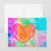 Boho Heart Postkarte (Vorne/Hinten)