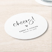 Boho Heart Wedding Untersetzer Baby Brautparty E10 (Angewinkelt)