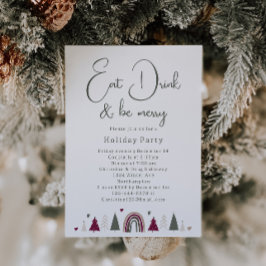 Boho Hearts essen Drink und seien Sie frohe Feier Einladung