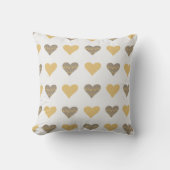 Boho Hearts Pattern Pillow Kissen (Vorderseite)
