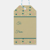 Boho Hearts und Liebe Geschenkanhänger (Rückseite)