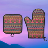 Boho Heat Guard Set - Stamm Oven Mitt & Pot Holder