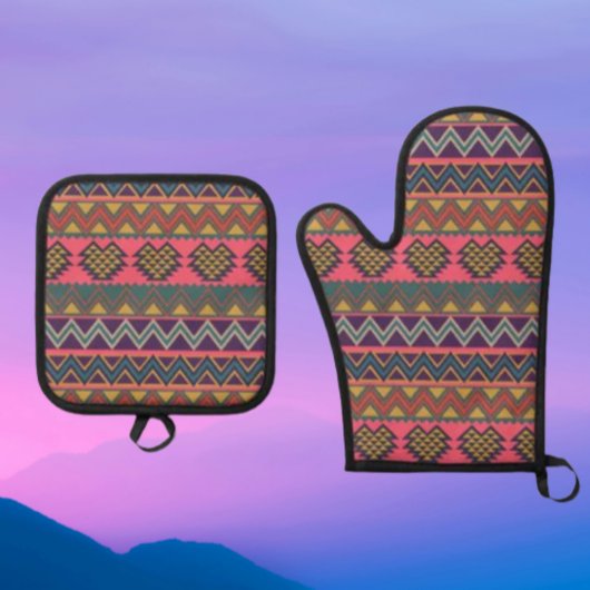 Boho Heat Guard Set - Stamm Oven Mitt & Pot Holder